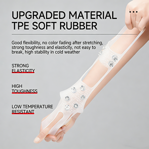 Crampons invisibles en acier au manganèse, couvre-chaussures antidérapants résistants au froid en caoutchouc souple TPE, tailles <span class=keywords><strong>24</strong></span>-44 - Product Image 2