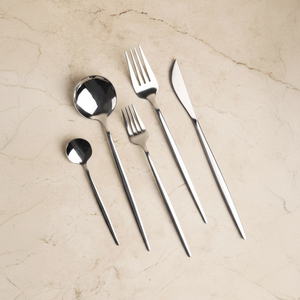 Elegante juego de cubiertos para servir café y postre sofisticado juego de cubiertos de metal para experiencias gastronómicas únicas de acero inoxidable - Product Image 1