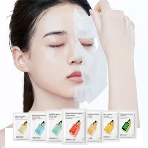 BREYLEE serum facial mask sheet 7 kinds moisturizing whitening hydrating repairing anti-acne spot fine lines high quality film