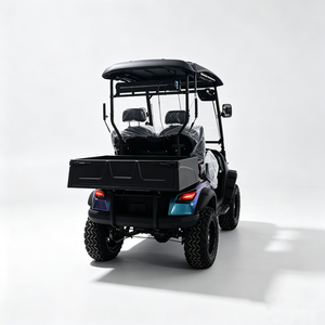 Voiturette de golf électrique tout-terrain 2 places personnalisée couleur caméléon avec bandes lumineuses RGB et benne arrière - Product Image 6