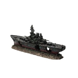 Résine Fish Tank Paysage Sous-marin Naufrage Décoration Sous-Marin <span class=keywords><strong>Pendule</strong></span> Avion Voiture Épave Évitement Trou Transfrontalier - Product Image 5