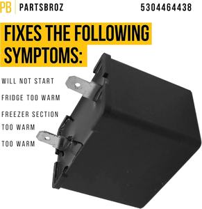 Partsbroz 5304464438คาปาซิเตอร์ทำงาน220V ใหม่ใช้ได้กับ frigidaire <span class=keywords><strong>crosley</strong></span> ตู้เย็นเครื่องดื่มเย็น - Product Image 4