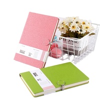 Agendas personnalisés en gros avec couverture rigide en cuir PP, carnets promotionnels, journaux personnalisés avec LOGO, cadeaux en tissu, couture A5