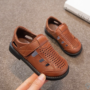 รองเท้าเด็กผู้ชาย แฟชั่นเด็ก รองเท้ากีฬา รองเท้าลำลองกลางแจ้ง รองเท้าหนังสำหรับเด็ก - Product Image 5