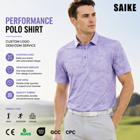 Camisa de Golf Premium para Hombre, Tejido Elástico en 4 Direcciones, Poliéster y Spandex, Transpirable, Corte Atlético, Logotipo Personalizado, Lujosa y Formal