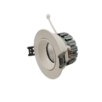 Plafond extérieur noir blanc led aluminium ip65 6w 15W dimmable LED downlights home lights spot avec pilote