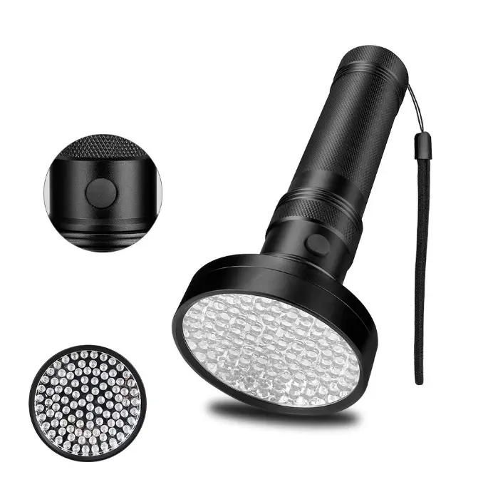 UV 395nm Blacklight Flashlight Black light Portable Type-C USB Ultraviolet Torch for Pet Stains Dog Urine Detector Cat Ringworm