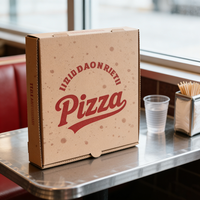 Boîtes à pizza personnalisées avec logo |   Matériaux recyclés, sans danger pour les aliments |   Boîtes rigides de 7 à 12 pouces en stock pour une expédition rapide