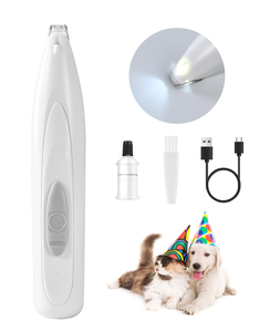 Tondeuse à pattes pour chien à faible bruit avec lumière LED, sans fil, rechargeable, tondeuse électrique pour poils des pattes d'animaux, tondeuse de toilettage pour les pattes des chiens - Product Image 1