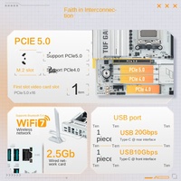 Nouvelle carte mère AMD AM5 Micro ATX DDR5 blanche pour jeux TUF B850M PLUS GAMING W avec WIFI7 intégré, NVMe M.2 haute vitesse, assemblage PC
