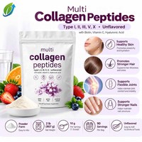 Fournisseur en gros de poudre de collagène en vrac, formule personnalisée, faible MOQ 50 pièces, supplément multi-complexe 907 g, qualité alimentaire