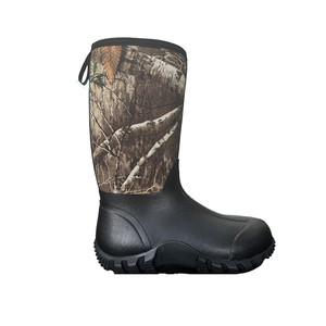 Bottes de chasse en caoutchouc pour homme, antidérapantes, imperméables, en néoprène - Product Image 1