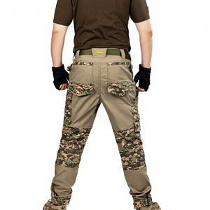 Pantalon tactique résistant à l'usure en coton camouflage désertique Wang Po Gua pour homme avec poches, pantalon décontracté pour l'extérieur - Product Image 2