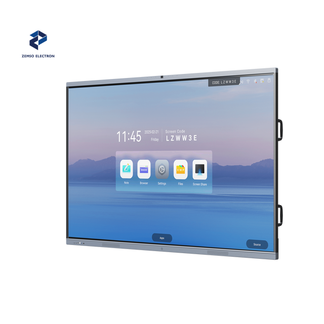 65/75/86/98/110 Inch 4k Display Interactive Smart Board Touch Screen Digital Meeting Education Panel Interactive Whiteboard
