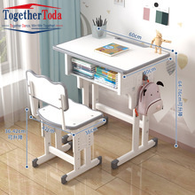 Muebles de Biblioteca para Aula de Secundaria Moderna, Mesa y Silla de Estudio de Madera para Estudiantes - Product Image 2