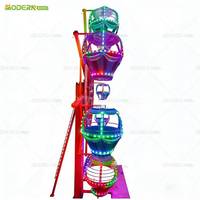 Grande roue miniature en acier de 15 m pour extérieur et intérieur, avec éclairage LED, pour événements de carnaval et parcs d'attractions