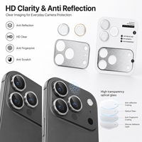 Protection d'objectif d'appareil photo magnétique 9H 2.5D pour 17 Pro Max, filtre UV CPL ND Diffusion Noire en Verre Trempé Haute Qualité Aluminium