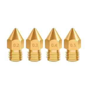 HONGYAN 5/10PCS 1.75mm MK8 3D Printer Brass Nozzle Extruder Printing Head For Anet A8+ Ender 3 3S Pro V2 CR10 3D Printer Parts