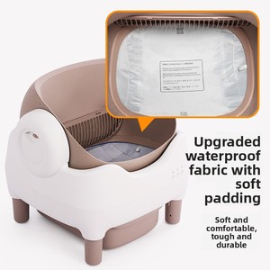 Lettiera Intelligente per Gatti con Pulizia Automatica, Macchina per la Rimozione dei Escrementi, Aperta e di Grandi Dimensioni, Anti-Schizzi, in Materiale ABS - Product Image 4