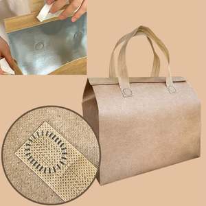 Bolsa Térmica Aislante para Alimentos y Bebidas, de Papel Kraft con Logotipo Personalizado, para Llevar Comida Caliente o Fría - Product Image 2