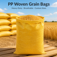 Sac tissé en PP pour le stockage des céréales, du blé et du riz, avec logo personnalisé, vente en gros
