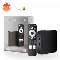 El más nuevo GD2 Certified Smart TV Box Android 12 4K Tv Box 2GB 32GB GTV System Amlogic Control remoto por voz