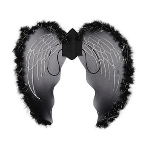 Engelsflügel aus weißem Nylon, Federflügel, Halloween-Kostüm, Cosplay-Zubehör, Party-Dekoration - Product Image 4