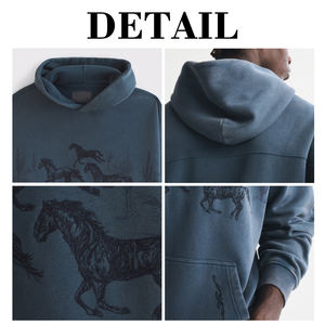 Sudaderas Unisex KingSen Fashion Streetwear, 100% Algodón, Gruesas y Cálidas, Diseño Gráfico con Impresión Digital, Bolsillo, Resistentes al Viento - Product Image 6