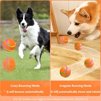 Balle Électronique Interactif pour Chat en Silicone, Lumineuse LED, Rechargeable USB, à Mouvement Automatique, Télécommandée, Intelligente et Sportive