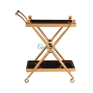 कस्टम फैशन 2026 लक्जरी होटल सेवा पेय ट्रॉली - Product Image 2