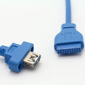 Cable USB 3.0 para Panel Frontal de PC, 20 Pines a Puerto USB 3.0 Hembra con Soporte de Montaje con Tornillos - Product Image 4