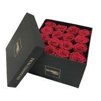Fournitures de fleuriste pour mariage, noël, fête des mères, emballage en forme de cylindre, fleur transparente, boîte bx cajas para flores y amor