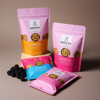 Sachets refermables écologiques en aluminium anti-humidité pour snacks, noix, salades et aliments pour bébés, en PE et Mylar