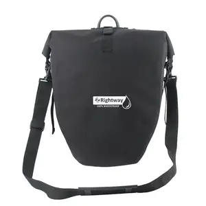 Nr.1 venda na Amazon 100% impermeável 600D TPU bicicleta pacote de viagem bicicleta traseira cremalheira saco pannier