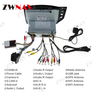 Reproductor de Radio para coche de fibra de carbono navegación GPS Carplay para Maserati GT/GC Gran Turismo 2007 - 2017 <span class=keywords><strong>Android</strong></span> 11 Radio Audio ESTÉREO - Product Image 6