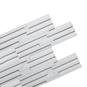 Panneau mural <span class=keywords><strong>intérieur</strong></span> en bois massif <span class=keywords><strong>Brique</strong></span> <span class=keywords><strong>décorative</strong></span> 3d Lambris muraux en bois blanc pour murs - Product Image 1