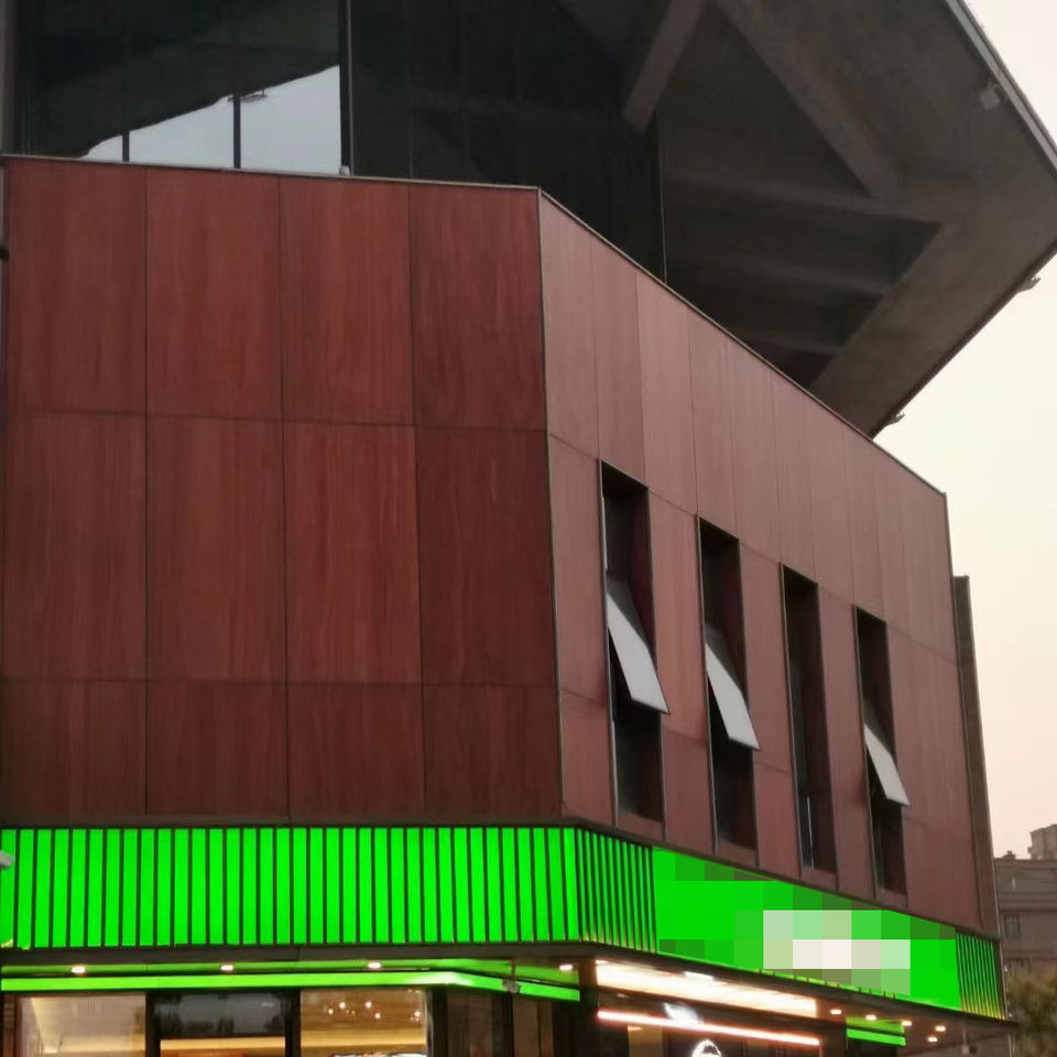 HPL Wood Grain Outdoor Wall Cladding Panel Sheets Compact Laminates ...