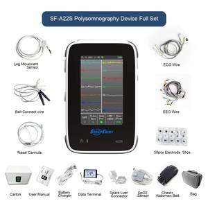 XZA22S 28 canaux, certifié AASM Grade I, PSG Classe II, certifié ISO 13458, échantillonnage 10000Hz, écran TFT indépendant, diagnostic du sommeil toutes situations - Product Image 6
