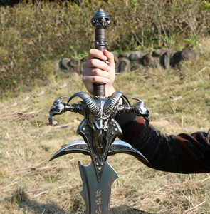 Bộ sưu tập đồ thủ công cosplay <span class=keywords><strong>World</strong></span> <span class=keywords><strong>of</strong></span> Warcraft - Kiếm Frostmourne thật của Arthas, Vua ma thuật, 120cm, 4kg - Product Image 2