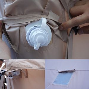 कारखाने प्रत्यक्ष 3x4 जलरोधी ऑक्सीफोर्ड कपड़े इंफ्लेटेबल टैंट <span class=keywords><strong>2</strong></span> स्काईलाइट कैंपिंग एयर टेंट - Product Image 5