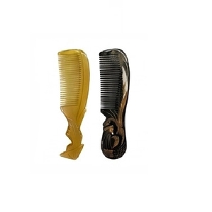 Peine de cuerno orgánico con logotipo personalizado al por mayor, peine profesional antiestático para desenredar el cabello, exportado desde Vietnam - Product Image 1