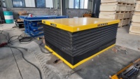 Plateforme élévatrice à ciseaux hydraulique de couleur personnalisée pour charges lourdes