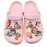 Breloques personnalisées en PVC pour chaussures de basketball avec slogan Slam Dunk, épingles d'athlètes sportifs pour décorations de sabots de fans d'équipe