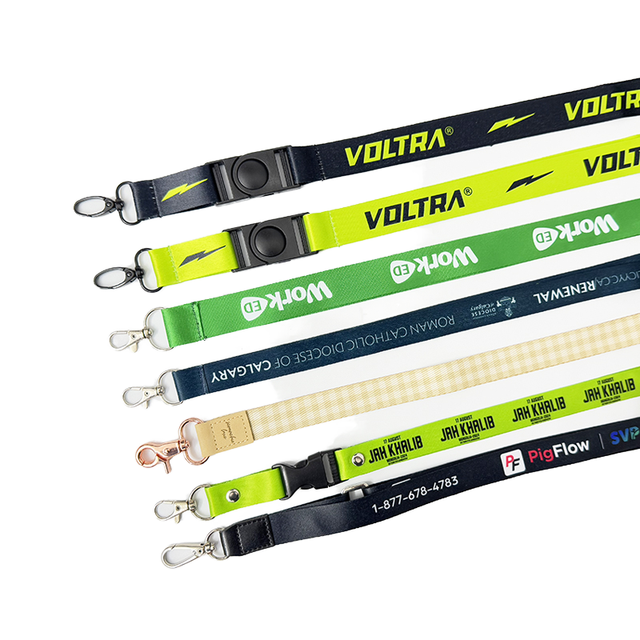 Customize Eco-Friendly Durable Nylon Lanyards for Kids with Custom Size and Color Cute Pattern Digital Printing Logo