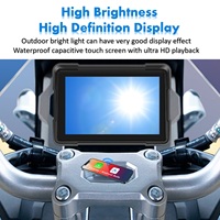 Radio de Navegación para Motocicleta Zmecar, Personalizable, Innovadora, de 5 Pulgadas, Impermeable IP67, con Pantalla LCD