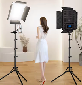 Lumière à écran plat avec support pour téléphone Lumière de remplissage avec support pour diffusion en direct/<span class=keywords><strong>YouTube</strong></span>/Tiktok/Enregistrement vidéo/Photographie - Product Image 2