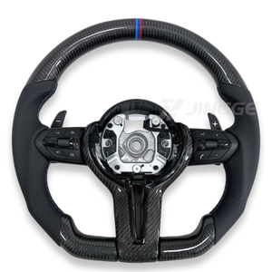 Volant chauffant à vibrations en fibre de carbone pour BMW Série F (F30 F10 F32 F20 F36 F22 M4 F82 X5 F15 F80 M3 E90 E70) - Product Image 1