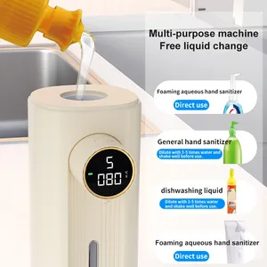 Dispensador automático de jabón de espuma con pantalla LED HD Dispensadores de jabón líquido, sensor de movimiento infrarrojo, desinfectante de manos con carga USB - Product Image 2