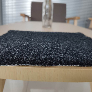 Pure Black Artificial Lawn Gym Runway Ceramics Deco <span class=keywords><strong>Fake</strong></span> Turf para Festival Enclosure Wall Decoration - Product Image 1