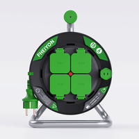 Enrouleur de câble Pheiyon GS certifié CE 4 voies IP20 IP44 15M 16A Type F Schuko Tambour de câble industriel Vente en gros B2B OEM ODM